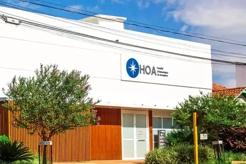 Fachada do HOA, na Rua Expedicionários do Brasil